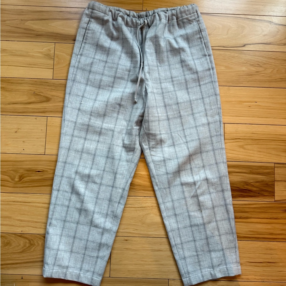 Babaton Gray Plaid Pants